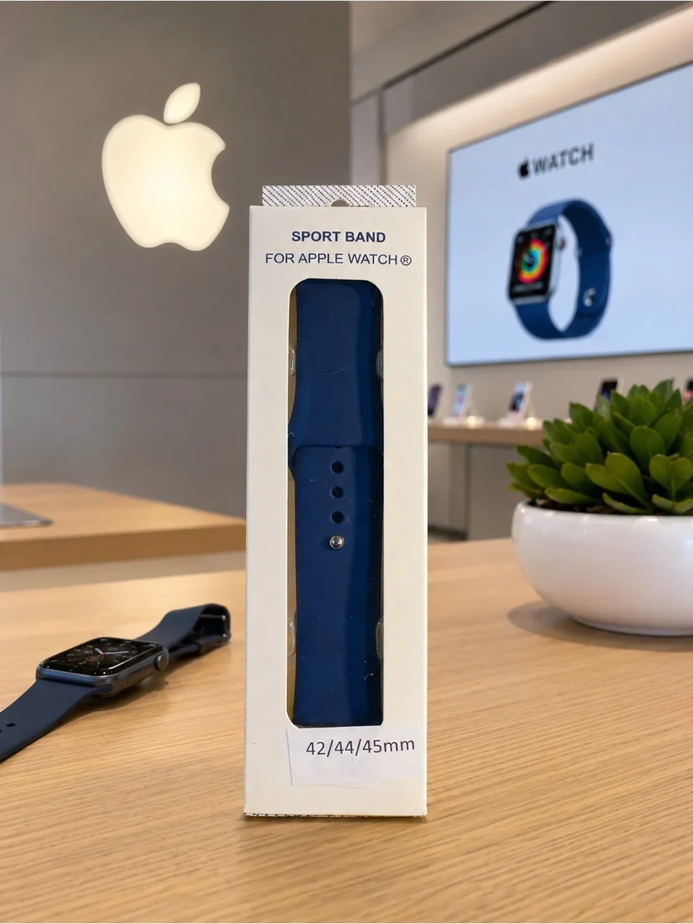 Sport Band for Apple Watch - Navy Blue (42/44/45mm)